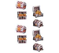 GALPADA Coffres Trésor en Résine pour Aquarium Lot de 8 Mini Boîtes à Trésor Décoratives Modèles Dessin Animé pour Décoration Aquarium Domestique Accessoires pour Poissons d'Éau Douce