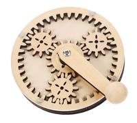GALPADA Cognitive DIY Busy Board Accessory Gear Timer Educational Toy for Children Motor Skills Development Natural Wood