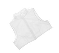 GALPADA Col Amovible Femme Lin Respirant Faux Col Lotus Élégant pour Chemise Accessoire Pratique Style Chic et Confortable