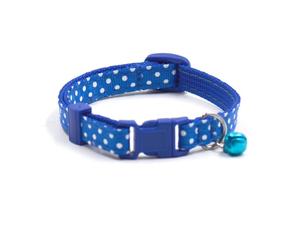 GALPADA Collier à Clochette pour Petit Chien et Chat Bleu en PP, Longueur Réglable, Léger et Portable, Accessoire pour Animaux de Compagnie