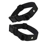 GALPADA Collier Anti-Perte pour Chien 2 Pièces en Nylon Noir, Longueur Ajustable Anneau, Résistant aux Rayures, pour Activités en Extérieur