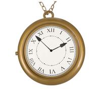 GALPADA Collier Horloge Doré Halloween Accessoire Cosplay Décoration De Costume Pour Fête Et Événements Spéciaux