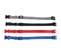 GALPADA Collier pour Chien Ajustable en Nylon avec Boucle Rapide et Anneau Métallique, 4 Pièces, Bandes Réfléchissantes pour Promenade Quotidienne et Chiots
