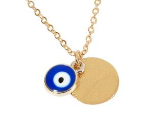 GALPADA Collier pour Femme en Alliage Or Élégant Pendentif Œil Malin Simple et Créatif, Bijou Charmant pour Présents et Mariages