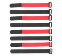 GALPADA Colliers Flexibles Anti-cris en Nylon pour Volailles, Ceintures De Cou Anti-Bruit Réglables, Taille Ajustable, Lot De 8 Pièces Rouges Et Noires, Utilisation pour Poulets Et Coqs en Élevage