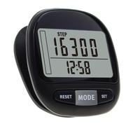 GALPADA Compteur de Pas Podomètre 3D avec Clip et Lanyard, Noir, Écran LCD, Fonction Reset, Mémoire 7 Jours, Calories, Distance, Adultes et Seniors, Marche et Randonnée