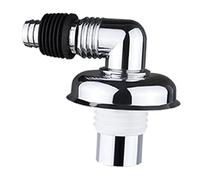 GALPADA Connecteur de Tuyau d'Évacuation Coudé Anti-Fuite pour Machine à Laver Raccord en Acier Galvanisé Compatible Éviers et Systèmes de Drainage 1 Pièce