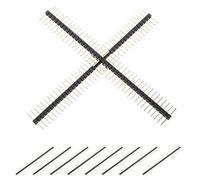 GALPADA Connecteur Femelle à 40 Broches Droites, Barrette Simple Rangée 2,54 MM, Épingles Longues Dorées 0,8U, 20 Pièces, Espacement Standard pour Applications Électroniques et Projets