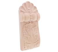 GALPADA Console D’Angle en Bois Massif Sculpté 10X23X25 CM Équerre Décorative Européenne pour Étagère Applique Décorative en Bois Ornementale Support Classique pour Décoration