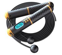 GALPADA Corde à Sauter Numérique Réglable sans Fil Compteur Précis Corde de Fitness Antidérapante pour Entraînement Salle Câble Poignée Confortable