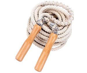 GALPADA Corde à Sauter pour 5-7 Personnes 7 Mètres Corde D'endurance en Bois et Textile pour Sport Collectif et Entraînement à Domicile