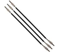 GALPADA Cordon de Queue de Violon en Fil D'acier Noir 3pcs pour Violon 4/4, Accessoires pour Stabiliser L'assemblage et Améliorer la Performance