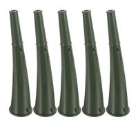 GALPADA Cornes de Signalisation Vertes Accessoire Portable en Plastique Robustes Lot de 5 pour Entraînement et Activités en Plein Air pour Cérémonies et Fêtes