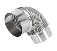 GALPADA Coude Tuyau D'échappement Inox 110 Mm Pour Poêle à Bois Conduit Cheminée Maison Flexible Anti-fuite Ventilation La Cuisine Solide