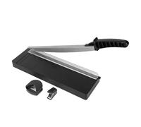GALPADA Coupe-papier Massicot de Précision pour Papier et Photos, ABS et Métal, Noir, Portable, Gain de Place, pour Décorations de Fête et Usage Domestique