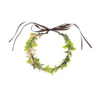 GALPADA Couronne de Cœur D'elfe Verte en Résine Confortable et Polyvalente Serrage-tête Floral Délicat et Unique Unisexe pour Cosplay et Photo en Studio