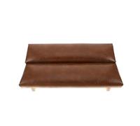 GALPADA Coussin Repose-mains pour Manucure en Bois Massif Antidérapant Couleur Caramel, Kit Complet avec Support pour Ongles et Coussinet Rembourré, pour Salons et Prothésistes Ongulaires