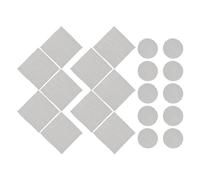 GALPADA Coussinets de Drainage pour Jardinage Intérieur et Extérieur Lot de 20 en Maille PE Noirs Réutilisables et Remplaçables pour Pots de Fleurs Carrés et Ronds