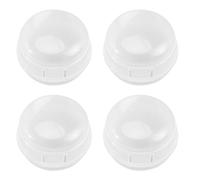 GALPADA Couvercle de Bouton de Gaz Blanc en Plastique, Protège Boutons de Cuisinière et Four, Facile à Installer, Résistant à L'usure, Pack de 4 Pièces pour Sécurité Garçon et Filles