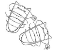 GALPADA Couvercle de Tête de Gicleur D'incendie en Acier Inoxydable Argenté, Protection Renforcée pour Système de Sprinklers, Compatible Plafond et Pendent