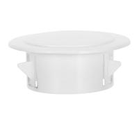 GALPADA Couvercle Décoratif pour Trou de Climatisation 63-76 Mm en Plastique Abs Blanc, Design Simple et Structure Robuste pour Ouvertures à Louver et Air Conditionné en Intérieur