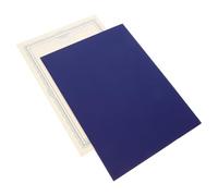 GALPADA Couverture de Certificat Bleu en Papier 28x22 Cm pour Présenter et Protéger Certificats de Fin D'études pour Usage Scolaire ou Professionnel