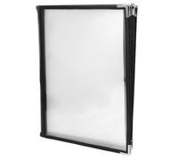 GALPADA Couverture Renforcée Menu Multi-pages de Pvc Transparente en Design et Visibilité Claire et Lecture Facile, Style Élégant et pour Hôtels Maisons de Thé