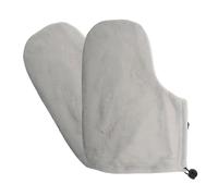 GALPADA Couvre-pieds la Paraffine 1 Paire Bande Élastique, en Tissu Isolant Gris, pour Thérapie de Soins des Pieds à Domicile, Support Chauffe-cire pour Hydratation et Circulation