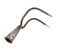 GALPADA Crochet de Jardin à Double Griffe Robuste en Métal Petite Tête de Râteau Manuelle pour Désherbage Ameublir la Terre et Entretien des Pelouses Outil de Jardinage Multifonction