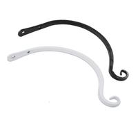 GALPADA Crochet Mural en Fer Blanc pour Panier à Fleurs 20 Cm, Support Robuste et Décoratif pour Plantes D'intérieur et Jardin, Design Simple et Finition Soignée