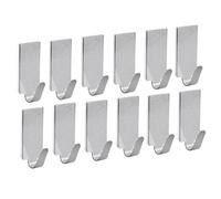 GALPADA Crochets Adhésifs en Acier Inoxydable 30pcs, sans Perçage, Stabilité Dimensionnelle, Supporte 3kg, pour Chambre et Décoration Variée, Finition Argenté