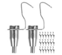 GALPADA Crochets Argentés Forte Capacité de Charge pour Cimaises de S Lot de 24 Système D'accrochage D'œuvres D'art pour Expositions et Galeries