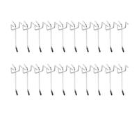 GALPADA Crochets Métalliques Résistants à L'usure 20 pour Panneau Perforé en Fer Robuste avec Protection Support Solide et Solide pour Ateliers et-sols