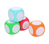 GALPADA Cubes D'activités Mathématiques 4 Pièces : Dés en Mousse Inscriptibles De 6 cm pour La Classe - Exercices D'algèbre, D'équations Et De Géométrie - Fournitures pour
