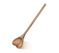GALPADA cuillère en bois d'amour cuillère à dessert colorée spatule en forme de coeur ustensiles en forme de coeur cuillère saint valentin cuillère de confiture cuillère décorative Brun