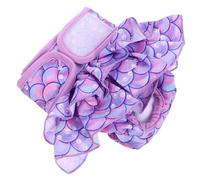 GALPADA Culotte Hygiénique pour Chien Lavable Réutilisable en Coton, Tour de Taille 22-32cm, Motifs Imprimés, pour Chien Femelle en Chaleur