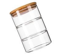 GALPADA de Conservation Alimentaire Multi-couches Verre avec Couvercles Récipient Hermétique pour Fruits Salades et Desserts pour Usage Familial et Restauration