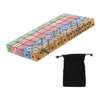 GALPADA Dés en Acrylique Sensation Confortable Set de 50 à Coins Arrondis Accessoires de Dés Artisanaux Couleur Aléatoire pour Jeux de Société Camping et Fête pour Garçon et Filles