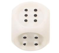 GALPADA Dés en plastique blanc pour jeux tactiles, adaptés aux déficients visuels, idéaux pour activités ludiques en t en extérieur