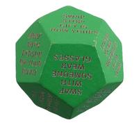 GALPADA Dice De Game De Part Dés pour Débutants Dés Décoratifs Dés Robuste Accessoire De Dés Accessoires De Jeux De Dés Petits Dés Accessoires De Voyage Dés pour Jouer en Bois Vert