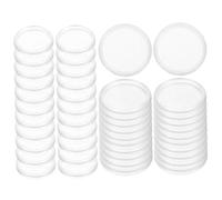 GALPADA Disques de Reliure Colorés 44 Pièces Anneaux en Plastique Ronds Mini-Boucles de Reliure pour Cahiers Utilisation Bureau École Maison