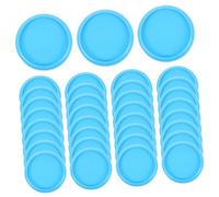 GALPADA Disques de Reliure en Plastique 28 Mm Bleu Lot de 44 Pièces Anneaux de Retenue Feuilles Mobiles Bureau École Maison