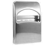 GALPADA Distributeur Argenté et Mural de en de Toilette Couvre-sièges Acier Inoxydable Grosse Capacité pour Salle de Bain Toilettes Commerciales