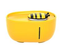 GALPADA Distributeur d'eau à Cycle Automatique Abreuvoir Automatique pour Chats 2l Jaune en Eau Plastique pour Chat et Abeille