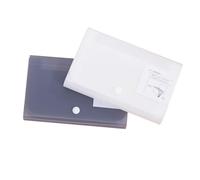 GALPADA Dossier Accordéon en Plastique Blanc 2pcs Stockage et L'organisation des Documents, Écoles Occasions Formelles