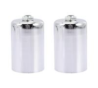 GALPADA Douille à Vis E27 Support de Lampe de Plafond Léger et Facile à Utiliser Lot de 2 Pièces en Acier Inoxydable Argenté pour Ampoules, Adaptée à Tout Espace Stylé