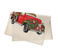 GALPADA Drapeau de Jardin de Noël Double Face en Lin, Décoration Rouge | Motifs Imprimés des Deux Côtés, Style Soigné, Usage Simple, pour Jardin et Maison, Ambiance de Noël