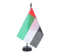GALPADA Drapeau de Table des Émirats Arabes en Polyester pour Bureau et Décoration Intérieure, Symbole Polyvalent pour Bureau ou Salle D'étude