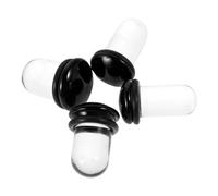 GALPADA Écarteurs D'oreilles en Verre 4pcs pour Lobes et Cartilage, Design Sûr et Hypoallergénique, Adaptés Usage Quotidien et Styles Actifs