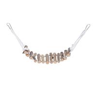 GALPADA Échelle Suspendue en Bois pour Lézards 7 Cm, Décor Intérieur Reptile, Pont Suspendu pour Terrarium, Accessoire D’Escalade pour Reptiles et Amphibiens, Jeu Naturel pour Lézards